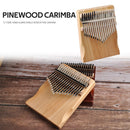 17 Keys Musical Instrument Kalimba Pine Thumb Finger Piano African Sanza Mbira