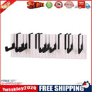 Wall Mounted Hook Hanger Piano Keys Clothes Hats Storage Rack Organizer