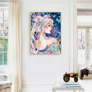 Girl Holding Cat Oil Paint By Numbers Kits Canvas Picture Wall Art DIY Crafts