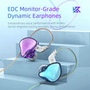 KZ EDC HiFi In-ear Wired Headphones Sports Gaming Earbuds with Mic (Color) Newly