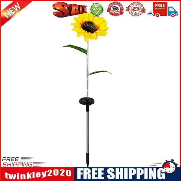 Sunflower LED Solar Light Outdoor Garden Courtyard Pathway Lawn Stakes Lamp