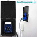 With Cover Mains Hook Up Socket Replacement Sockets Camper van Socket Flush