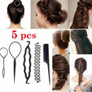 Hair Pin Portable Hair Braid Tool Twist Curler Bun Roller Maker Hair Styling