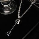 Exquisite Adjustable Luxury  ? Metallic Wind Necklace D Letter Fashion Jewelry
