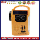 Solar Hand Crank Radio Receiver Portable AM/FM Weather Radio with Flashlight