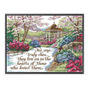 DIY Partial Cross Stitch Cotton Embroidery Art Hanging Handicrafts Artwork Gift