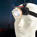 Waterproof USB Fishing Headlamp 1200mAh Built-in Battery Portable Headlights