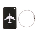 Aluminum Alloy Luggage Tag Portable Travel Luggage ID Cards Label Straps Holder