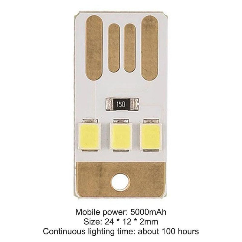 Outdoor Camping Mini LED Lights Energy Saving Rechargeable Lamp (1pcs)