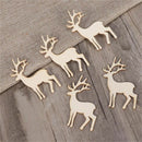 Decorations Wooden Elk Decor Reindeer Hanging Card Christmas Tree Hanging