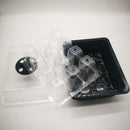 10pcs Seed Starter Tray Kit Garden Nursery Seedling Germination Box (Black)