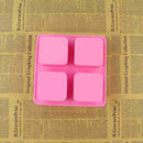 4 Cubes Silicone Muffin Mold Square Cupcake Tray Cake Baking Decorating Ice L6Q8