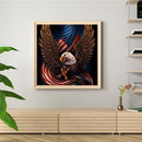 Eagle Flag Frameless DIY Oil Paint by Numbers Hand Painted Artistic Craft