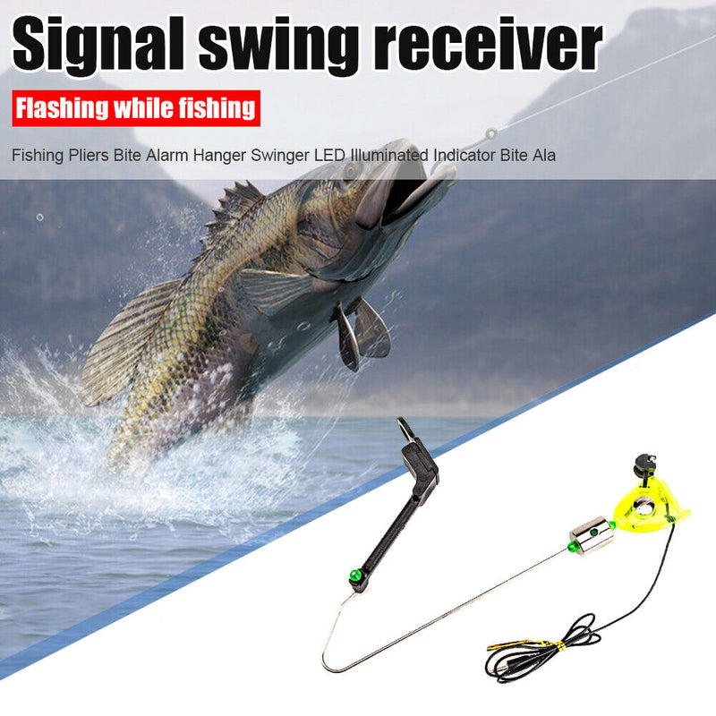 Fishing Swing Bite Alarm Hanger LED Indicator Sea Fishing Tackle Accessorie