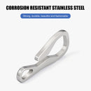 Stainless Steel Key Hanging Buckle Clip Pocket Keys Organizer Holder w/ Keychain