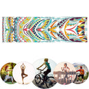 Portable Double Layer Printed Yoga Towel Quick Drying Pilates Towels (A) Newly