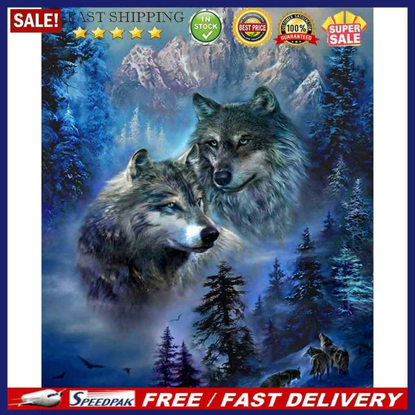 Canvas Paint By Numbers Wild Animals Oil Hand Painted Drawing Home Decorati
