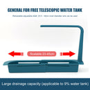 Expandable Kitchen Sink Rack Retractable Household Sink Dish Pool (Blue) Newly