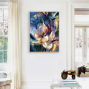 White Flower Oil Paint By Numbers Kits DIY Hand Painted Wall Art (B35)