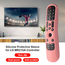 Anti-Slip Case Smart TV Remote Control Cover for LG MR21GA/MR21GC (Pink)