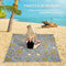 #A Multifunctional Large Magic Sandless Beach Mat Beach Mattress Blanket Foldabl