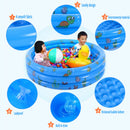 Children Inflatable Swimming Pool PVC Water Play Basin Bathtub Toys (130cm)