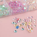 Strass Diamond Crystal Mermaid Gradient Nail Rhinestones Aurora Round Glass
