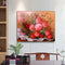 Peony in Basket Oil Paint By Numbers Kit DIY Acrylic Painting on Canvas Art