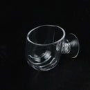 Acrylic Red Worm Floating Cup Aquarium Fish Tank Feeding Container Suction Cup