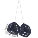 Velvet Dice Car Accessories Multicolor Plush Dices Car Hanging Pendant