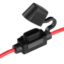 Mini In-Line Car Blade Fuse Holder 0.5ft 18AWG Wire with Waterproof Cover Newly