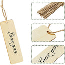 Label Wooden Sign Wooden Bookmark Diy Handmade Craft Reading Book mark Blank