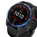 Stainless Steel Bezel Case Cover Bumper Ring (For Garmin Fenix 7S Blue)