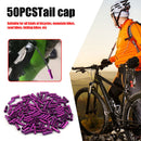 50pcs Aluminum Alloy Bike Cable End Crimps Brake Derailleur Shifter Cable Tip