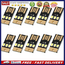 10pcs Portable Mini Ultra-thin Mobile USB LED Ambient Lamp Camping Night Light
