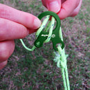 EDC 3 Holes Tent Windproof Fixing Ferrule Portable Awning Rope Adjustment Buc