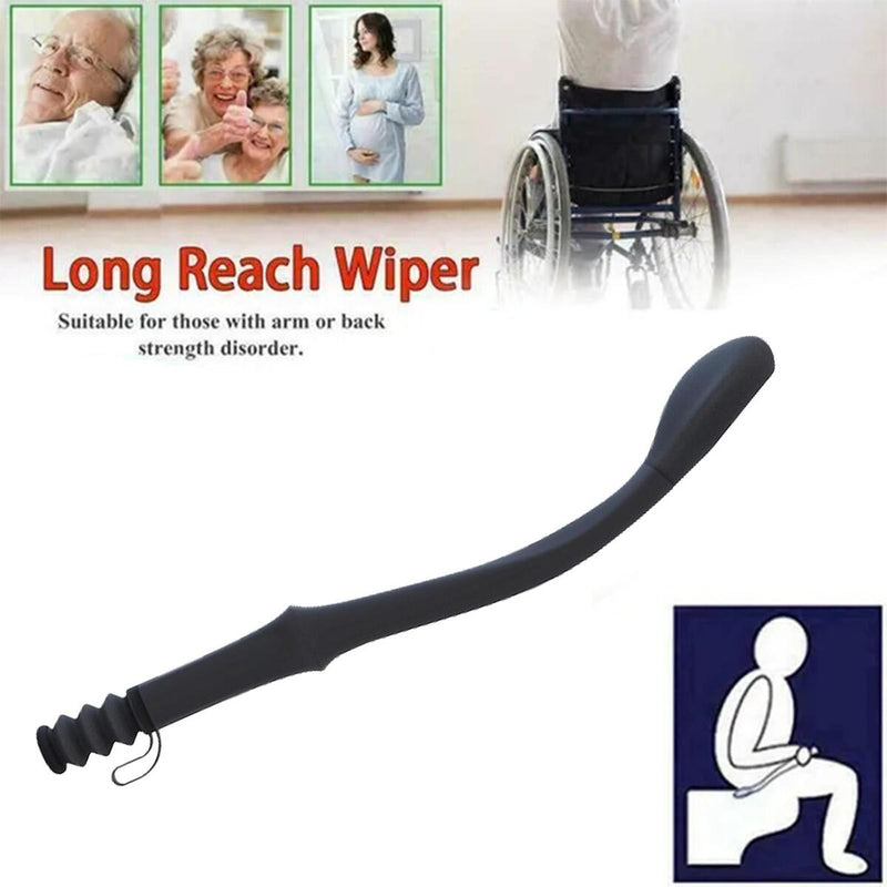 Anti-slip Long Reach Toilet Paper Wiping Aid Self Wipe Tool Wiper`