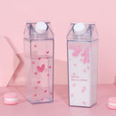 BPA Free Sport Water Bottle Transparent Milk Box Drinking Cup Drink Jug