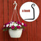 #A Metal Hanging Basket Wall Flower Pot Plant Hanger Hook Home Garden Balcony De