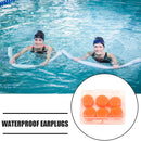 Soft Swimming Earplugs Water Waterproof Silicone Diving Supplies (Orange) Newly