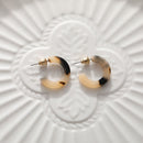 Gift Round Fashion Elegant Acrylic Earring C-Shaped Hoop Earrings Geometric