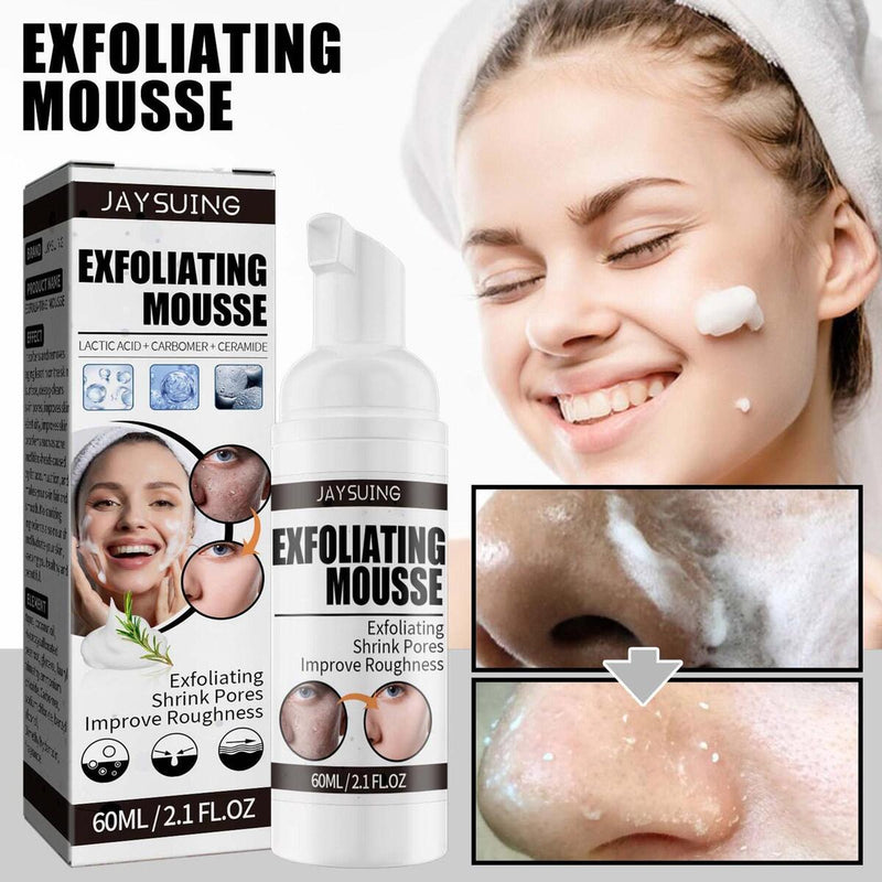 60ml Facial Exfoliating Mousse Deep Remove Cleaning Peeling Gel Skin Care Smoot&