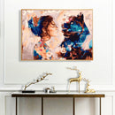 DIY Digital Picture Girl and Beast Frameless Painting By Number Set Handicraft