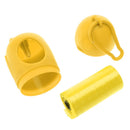 Penguin Pill Shape Pet Dog Poop Bag Dispenser Waste Garbage Bag Set (Yellow