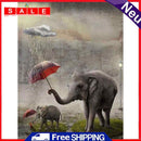 Full Embroidery Cross Stitch Set Needlework Kit 11CT Elephant Animal Thread