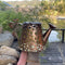 LED Solar Watering Can Lamp Garden Shower Art Metal Iron Kettle Light (C) Newly