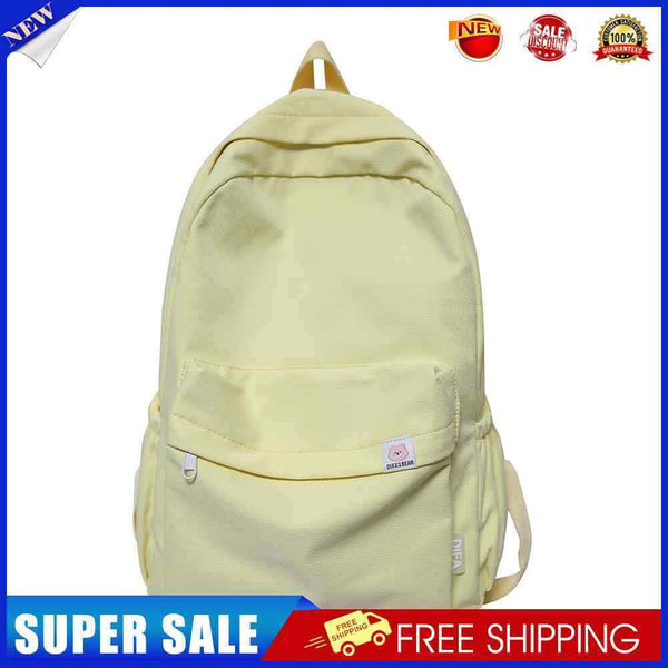 #A Fashion Classic Backpack Women Girls Solid Student Large Capacity School Bags