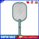 2 in 1 3500V Electric Flies Swatter Mosquito Trap Racket Bug Killer (Green)