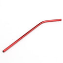 4pcs Reusable Drinking Straws Clean Brush Set Drinks Supplies (Red Bending)