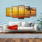 Ornamental Tropical Sunset Oil Painting Wulian Picture Art Craft Decoration Draw